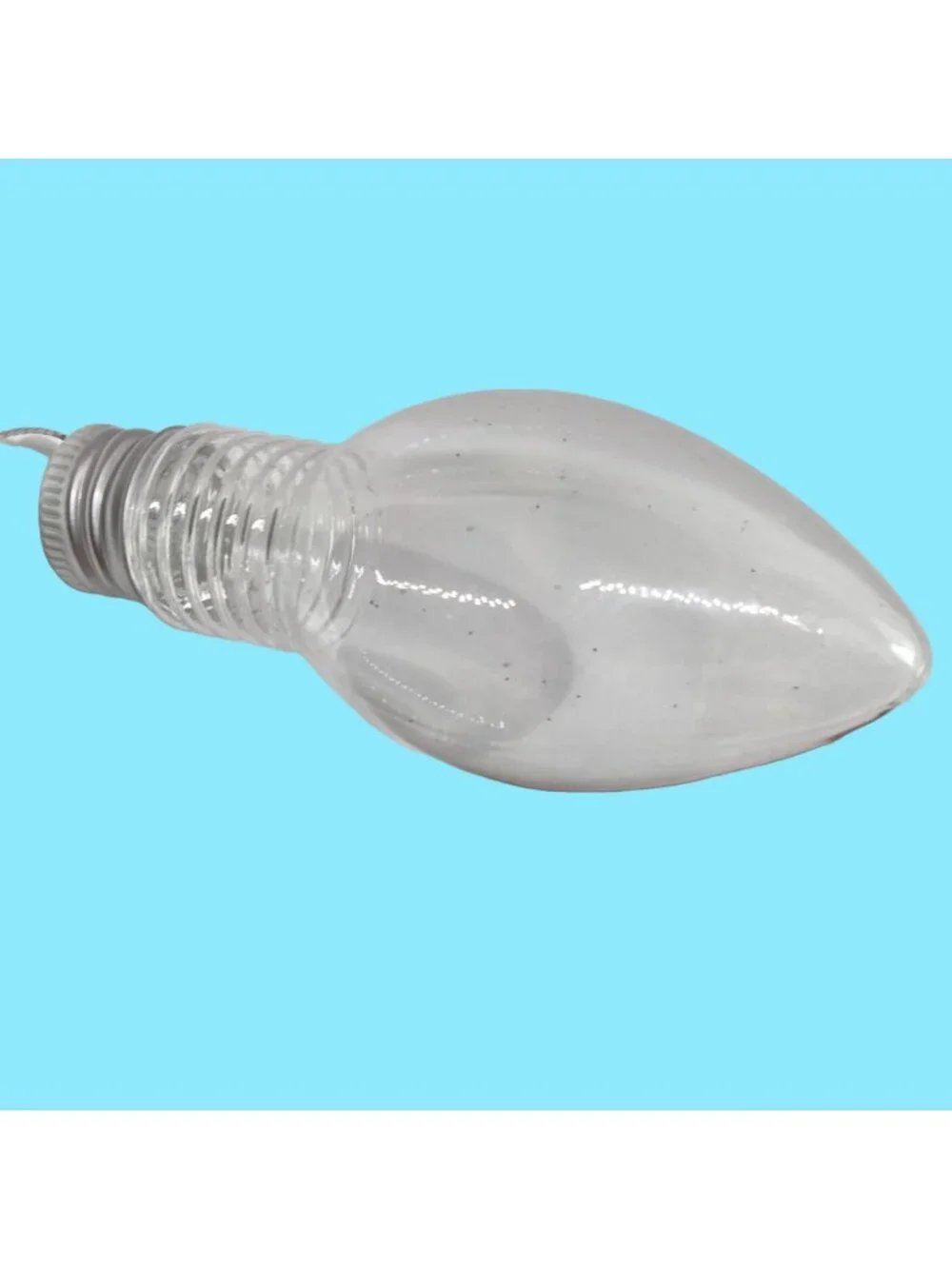 Clear Fillable light bulb Ornament Christmas Holiday Crafts Plastic DIY